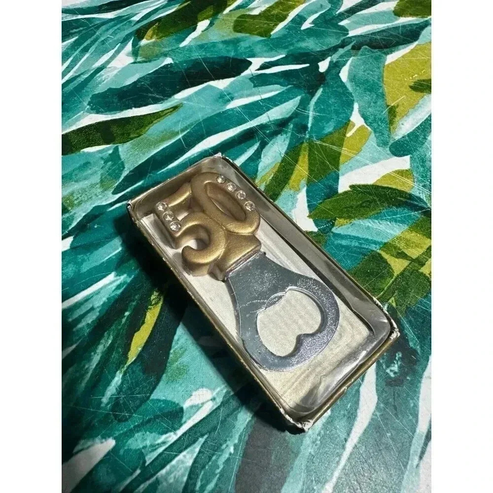 50 Gold Bottle Opener Gift